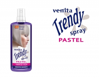 Pastelový spray na vlasy Silver